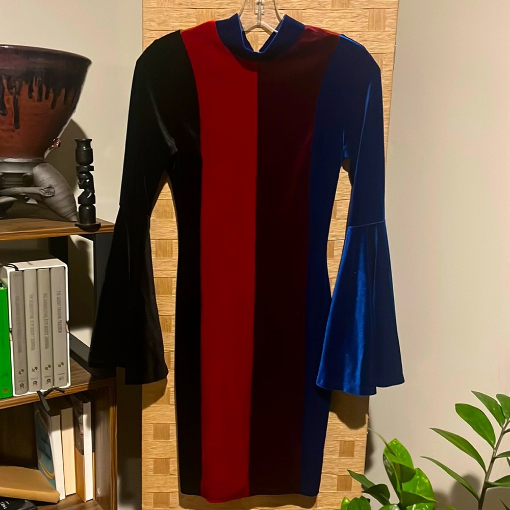 Fashion Nova Cardi B velvet mini dress